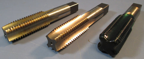 3PACK Regal Beloit 1"  8 NC HSG + .005 USA 3/V0 4 Flute Plug Tap