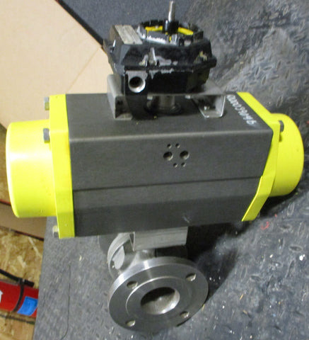 Apollo 87A10001 Ball Valve w/ Pneumatic Actuator Moniteur FMYB-5120 Transmitter