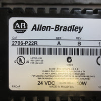 Allen Bradley InView Message Display 2706P22R Ser A Rev B FRN 1.10 w/ Plate