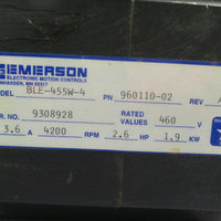 Emerson Electronic Motion Controls Servo Motor BLE-455W-4