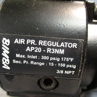 Bimba AP20R3NM AP20R3NM Air Pressure Regulator, Max 300 psig 3/8 NPT
