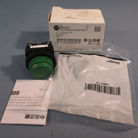 Allen Bradley 800HR1A Series G 30mm Momentary Push Button Green Booted Head