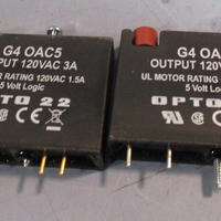 Lot of 2 OPTO 22 5 Volt Logic 120VAC 3A Output Module G4OAC5