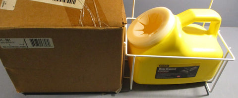 Stanley 11-081 Blade Disposal Kit Yellow Container w/ White Wire Rack 11-080