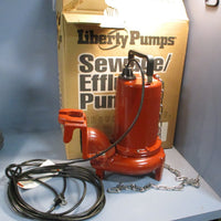 Liberty Pumps LE72M2-2 Cast Iron Sewage Pump 2" 3/4HP 208-230V 1PH 60Hz 6A