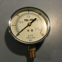 Tel Tru 3550BC4L1F8FE Pressure Guage 30 PSI 3 1/2 " Dial 1/4 NPT Lot of 10