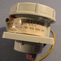 MENNEKES AH430R7W 3 POLE 30A 480VAC 3PH 4W WATERIGHT RECEPTACLE
