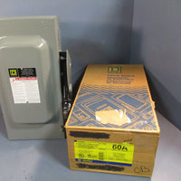 SQUARE D Heavy Duty Safety Switch 60A 600 VAC/V H362