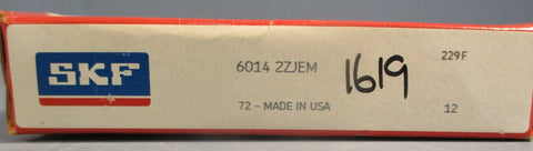 SKF 6014 2ZJEM Deep Groove Ball Bearing 70mm ID 110mm OD 20mm W (Lot of 2)