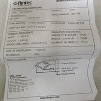Flintec Load Cell SB5-20kN C3 5-15 VDC Polyurethane Cable 4500Lb