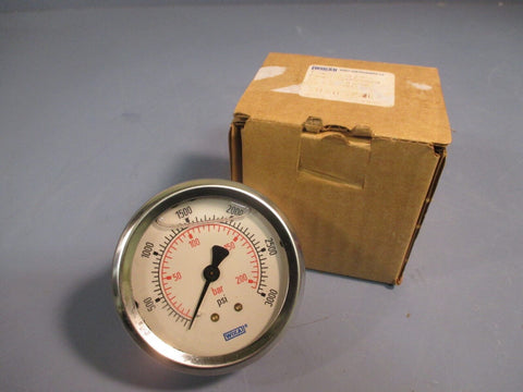 WIKA Pressure Gauge 2.5" 3000-PSI/1 Bar Type 212.53