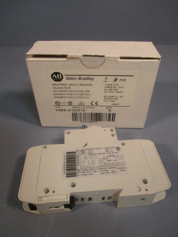 AllenBradley Industrial Circuit Breaker 1 Pole Ser A 1489A1D010