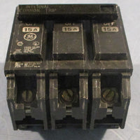 General Electric GE 3 Pole 15A Circuit Breaker 240VAC ZZ7359 2Pos
