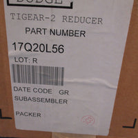 DODGE PART#17Q20L56 TIGEAR-2 GEAR REDUCER 1750RPM, 1HP 20:1 Ratio