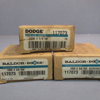 LOT OF (3) BALDOR DODGE 1008 X 5/8 TAPERLOCK BUSHING WITH KEYWAY 117073