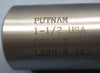 Putnam End Mill Cutter, 1-1/2"DIA,1-1/4"SHK,4"LOC,Cobalt,LD=8.162,6FL,USA