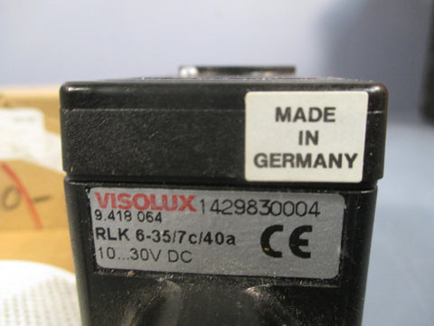VISOLUX PHOTOELECTIC SENSOR 1030VDC 9.418 064 RLK 635/7c/40a 1429830004
