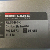 Rice Lake Weighing Systems RLSSB5K Load Cell 5K lbs @ 2mV/V