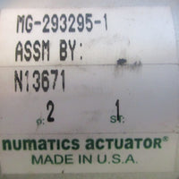 Numatics Actuator MG2932951 1" Stroke 2" Bore 5/8" Shaft Dia