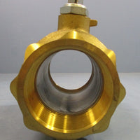 Grinnell 2Way Bronze Body Ball Valve, Lever Operated DN65 21/2" Bore PN16W16G