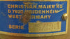 Christian Maier Heidenheim DX 120R-4 Rotary Joint DX Series 20mm Bore