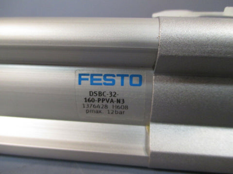FESTO DOUBLE ACTING PNEUMATIC AIR CYLINDER DSBC-32-160-PPVA-N3