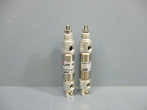 SMC NCMC075-0050 Cylinder 250 PSI ¾"Bore ½" Stroke Lot of 2 New