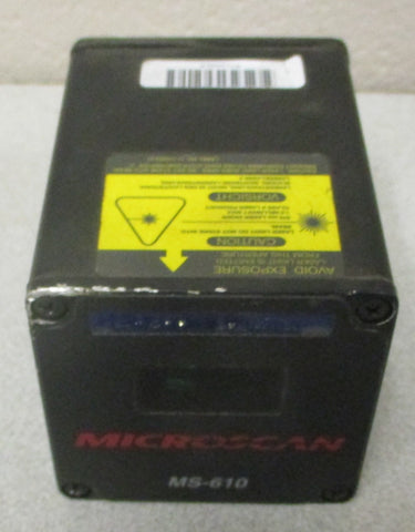 Microscan MS-610 Barcode Scanner FIS-0610-0118 5VDC at 400mA 12VDC at 80mA
