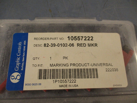 Graphic Controls 82-39-0102-06 Red Marking Product (Pack of 6) 10557222