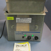 VWR Scientific 250HT Ultrasonic Cleaner w/ Lid and Manual 2.5Gal 120V 6A 50/60Hz