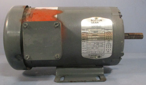 Boston Gear BGUTFB 66538 3 Phase Motor 342244883 .75HP 1725RPM 5/8" Shaft Dia