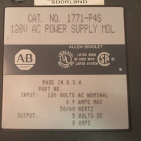 Allen Bradley 1771P4S 120V AC Power Supply Module Used