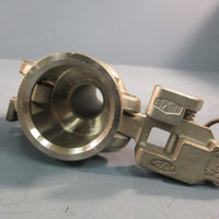Lot of (2) Dixon C-100 316 Stainless Steel Coupler, Use clip or wire