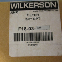 Wilkerson F18-03-SG00 Compact Particulate Air Filter 5 Micron 150psig Max