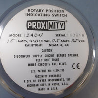 NIB Proximity Rotary Position Indicating Switch 12ADN 12 Amps 125/250 VAC