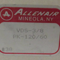 Allenair VDS3/8 PK120/60 Double Solenoid Valve 120V 12 Watts 160 PSI 60 HP