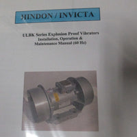 Hindon Invicta ULBK/2814/4/01/60/UA 261340 Vibrator 3080 Lb Force 0.67 HP