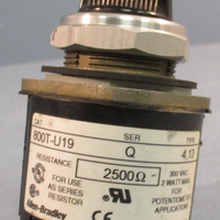 Allen-Bradley 800T-U19 Potentiometer Series Q 30mm 2500-Ohms 2 Watt Max 300VAC