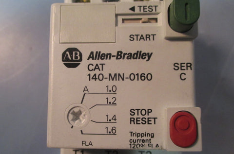 Allen Bradley 140-MN-0160 Series C Motor Starter 3 Phase Used