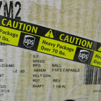 Century EPlus 3 Phase Motor E207M2 2 HP 1180 RPM 184T 11/8" Shaft Dia
