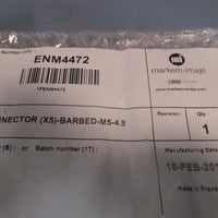 LOT OF 2 MARKEM IMAJE CONNECTOR (X5)BARBEDM54.8 ENM4472