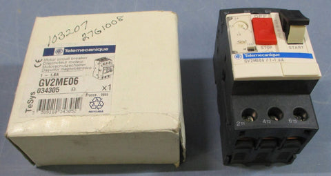 Schneider Electric Telemecanique GV2ME06 Motor Circuit Breaker 034305