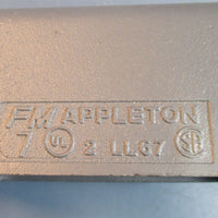 Appleton LL67 Conduit Body 2" Left Ported Form 7 NWOB