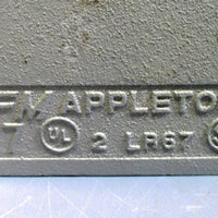 Appleton LR67 Side L Ported 2" Conduit Body FM7 NWOB