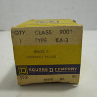Square D Contact Block KA-3 Ser. C Class 9001 New LOT OF SIX