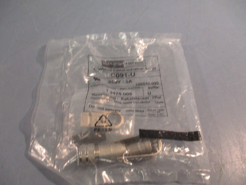Amphenol C091U Male 4Pin Cable Connector 250V, 5A