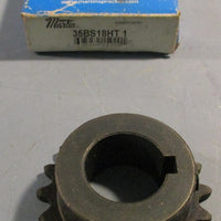 Martin 35BS18HT Single Row Roller Chain Sprocket 3/4" Bore 18 Teeth