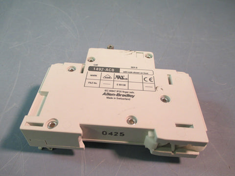 Allen Bradley Accessory Module for Circuit Breaker Ser B 1492-ACBH1