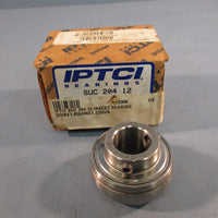 IPTCI SUC20412 Insert Bearing 0.75" ID; 1.8504" OD x 1.2205"