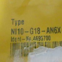 Turck NI10G18AN6XB1441 Inductive Proximity Sensor 4695700 10mm Sens. Distance